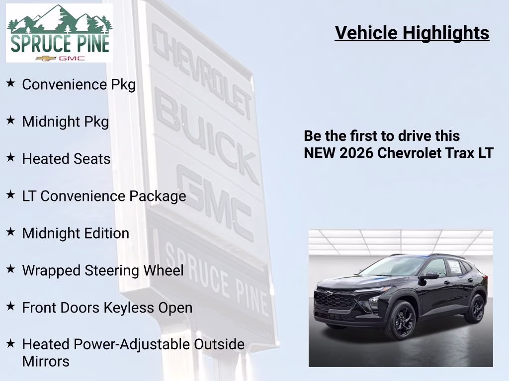 2026 Mosaic Black Metallic Chevrolet Trax LT FWD SUV