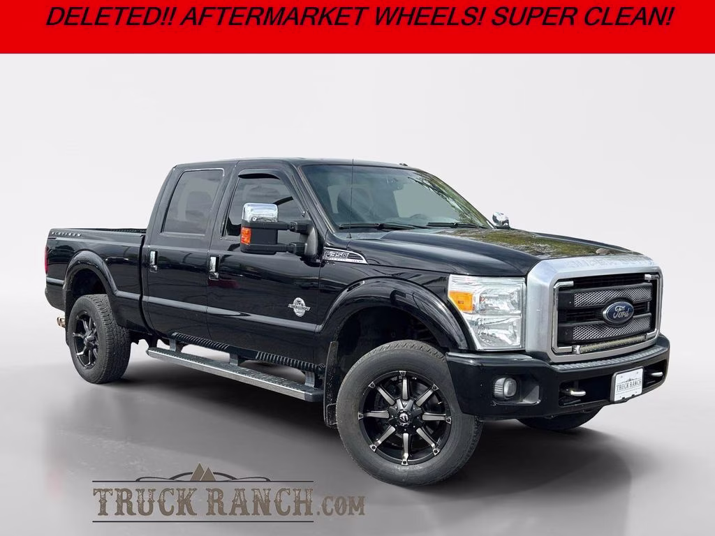 2016 Black Ford Super Duty F-350 SRW Platinum 4X4 Truck