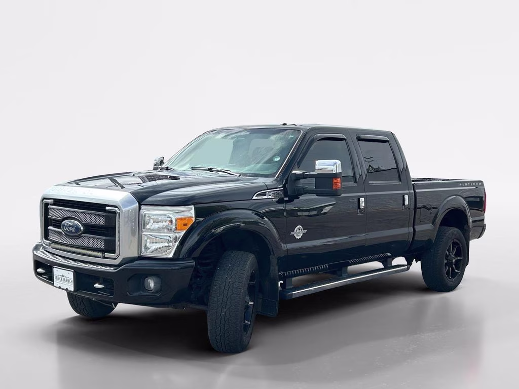 2016 Black Ford Super Duty F-350 SRW Platinum 4X4 Truck