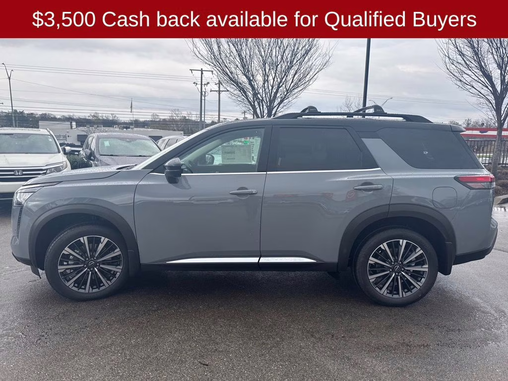 2026 Boulder Gray/Super Black Nissan Pathfinder Platinum 4X4 SUV