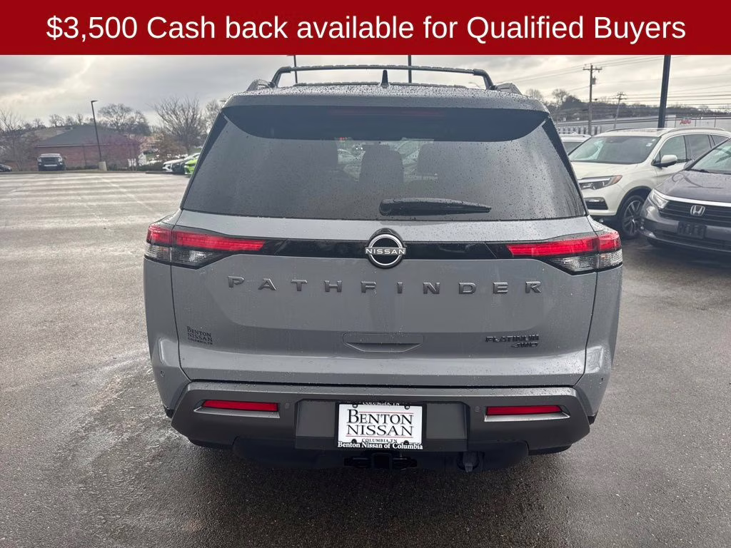 2026 Boulder Gray/Super Black Nissan Pathfinder Platinum 4X4 SUV
