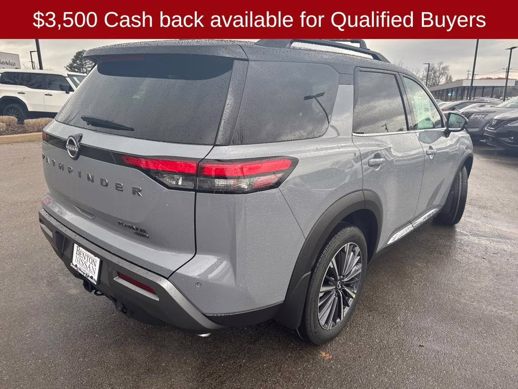 2026 Boulder Gray/Super Black Nissan Pathfinder Platinum 4X4 SUV
