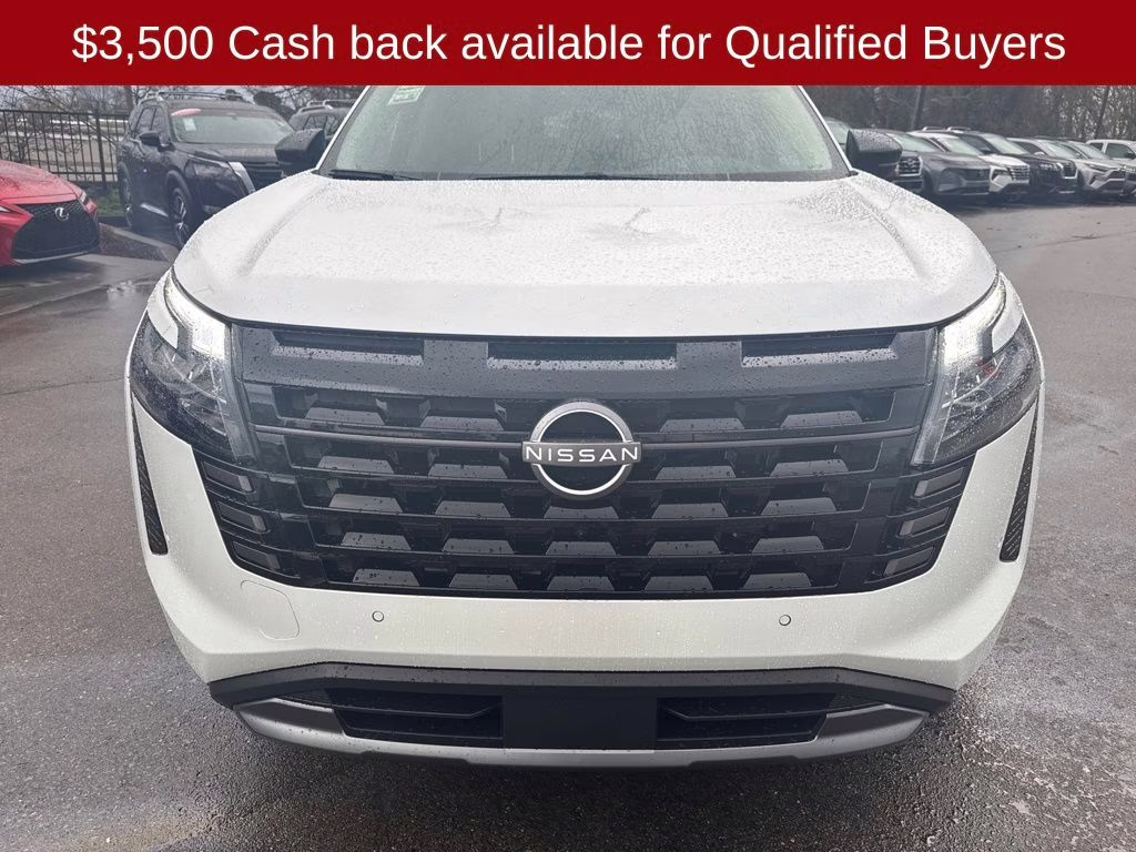 2026 Everest White Pearl Tricoat Nissan Pathfinder Platinum FWD SUV