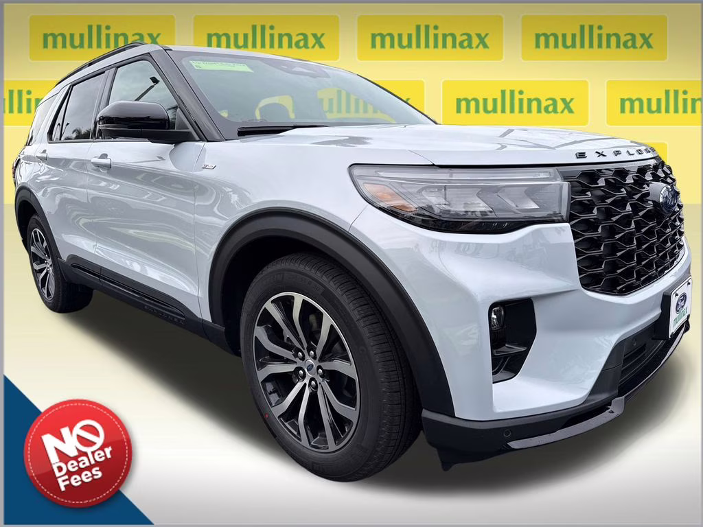 2026 Space White Metallic Ford Explorer ST-Line RWD SUV