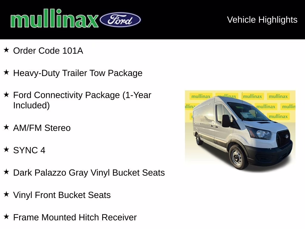 2026 Oxford White Ford Transit-250 Base RWD Van