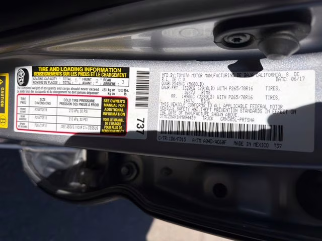 2017 Silver Sky Metallic Toyota Tacoma TRD Off-Road 4X4 Truck