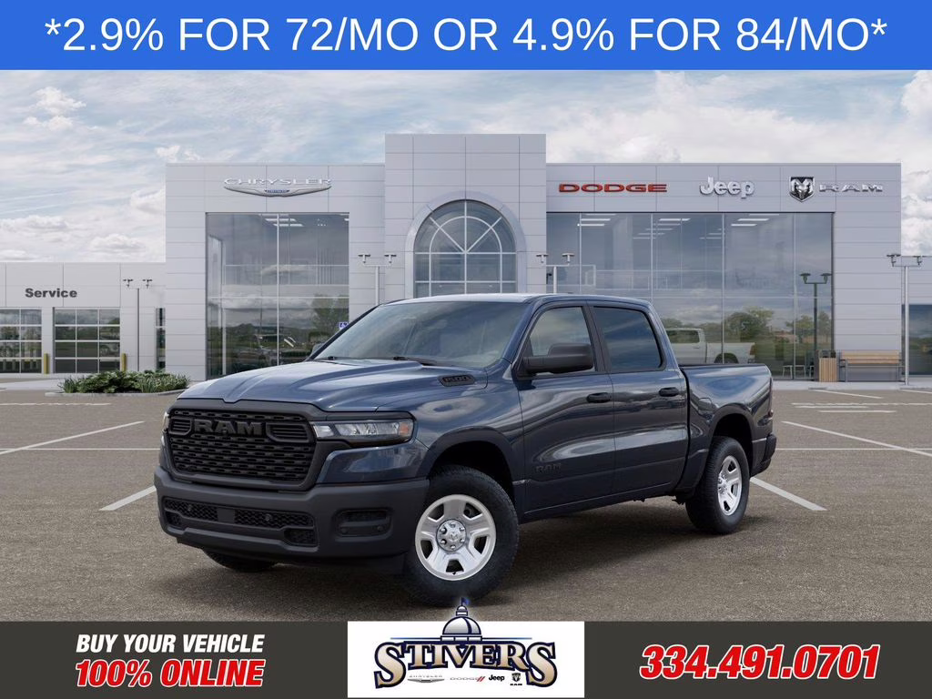 2026 Forged Blue Metallic Ram 1500 Tradesman 4X4 Truck