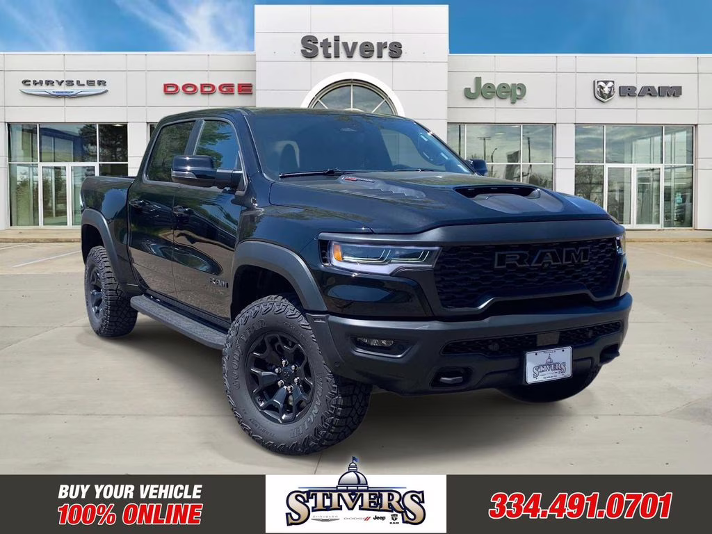 2026 Diamond Black Crystal Pearlcoat Ram 1500 RHO 4X4 Truck