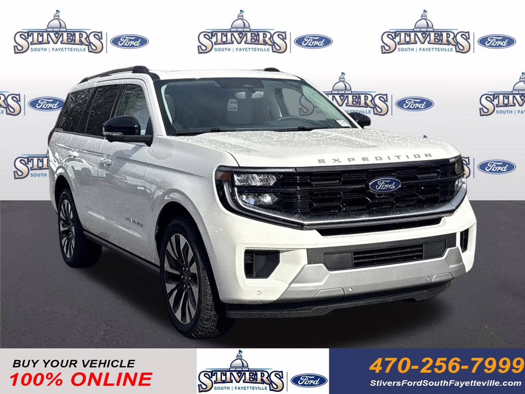 2026 White Metallic Ford Expedition Platinum 4X4 SUV
