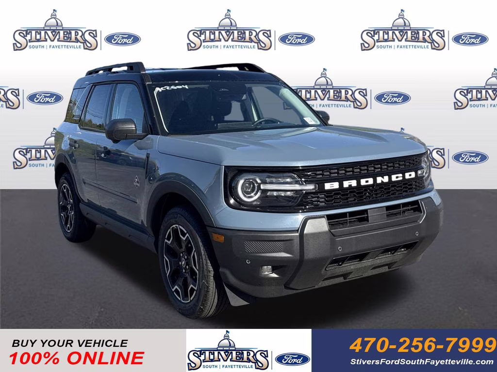 2026 Azure Gray Metallic Ford Bronco Sport Outer Banks 4X4 SUV