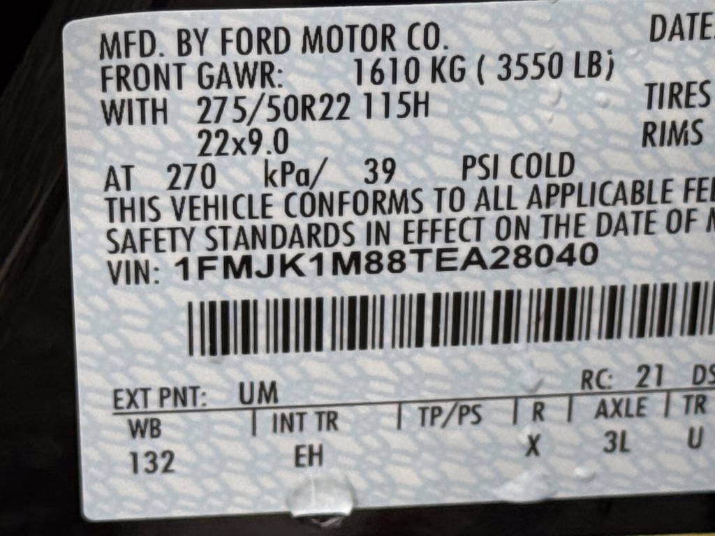 2026 Black Metallic Ford Expedition Max Platinum 4X4 SUV