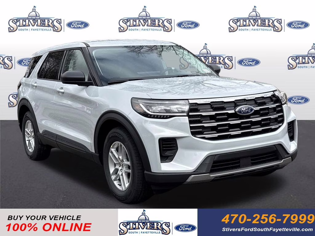2026 White Metallic Ford Explorer Active RWD SUV