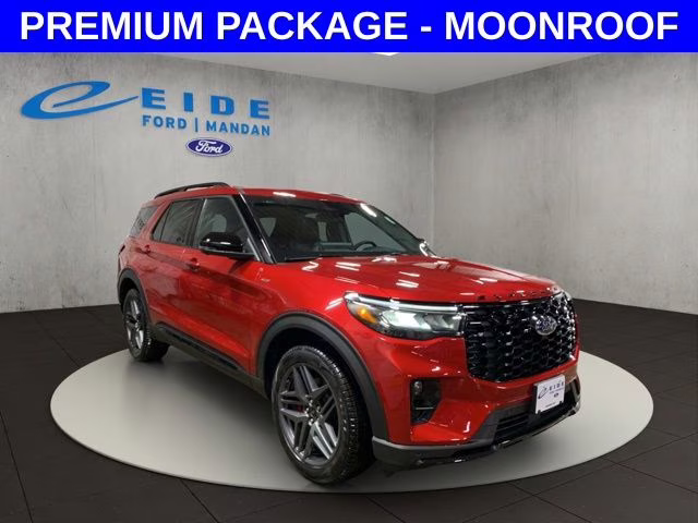 2026 Rapid Red Metallic Tinted Clearcoat Ford Explorer ST-Line 4X4 SUV