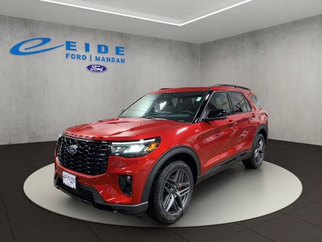 2026 Rapid Red Metallic Tinted Clearcoat Ford Explorer ST-Line 4X4 SUV