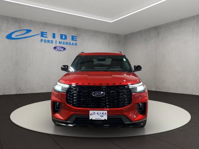 2026 Rapid Red Metallic Tinted Clearcoat Ford Explorer ST-Line 4X4 SUV