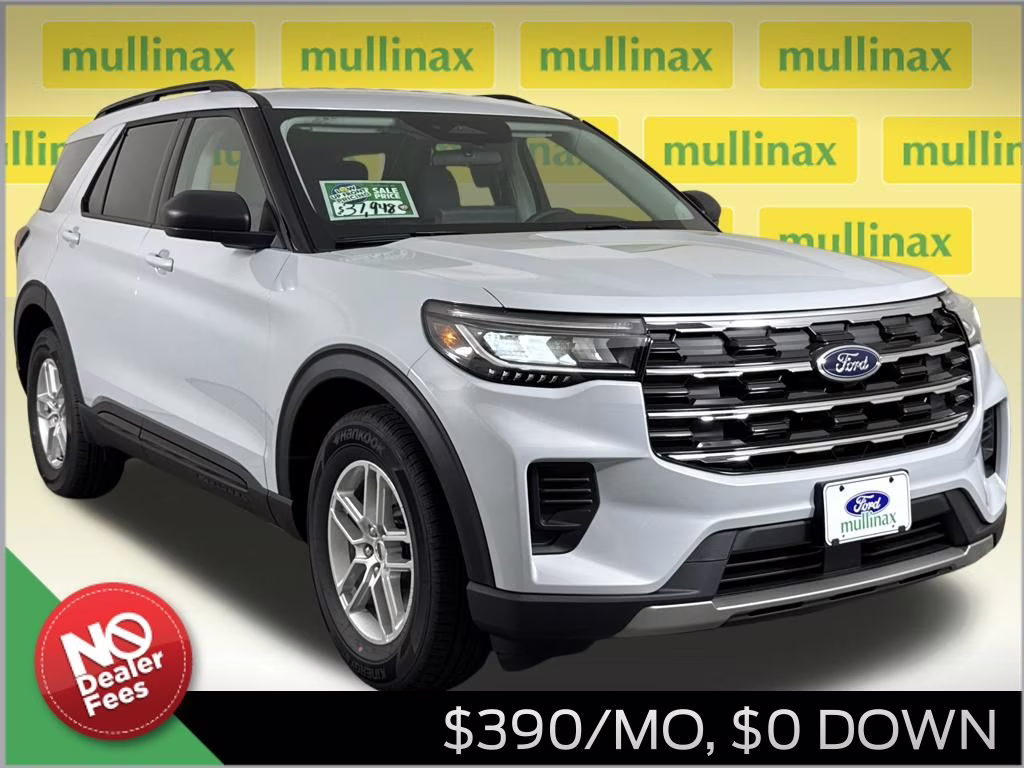 2026 Space White Metallic Ford Explorer Active RWD SUV
