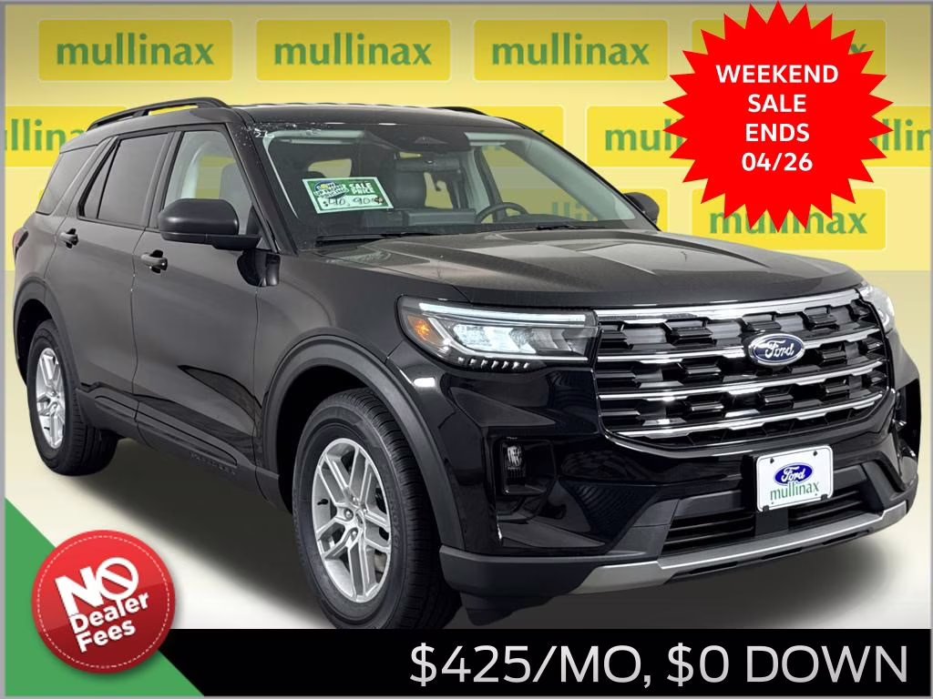 2026 Agate Black Metallic Ford Explorer Active RWD SUV