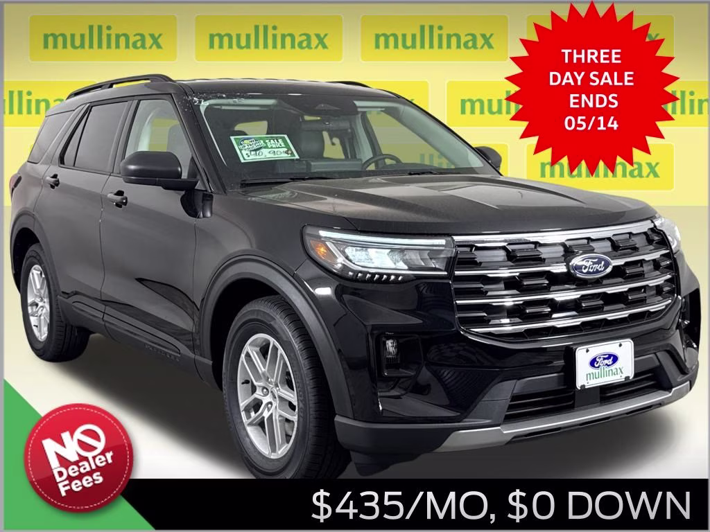 2026 Agate Black Metallic Ford Explorer Active RWD SUV
