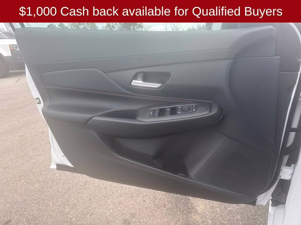 2026 Aspen White/Super Black Nissan Sentra SR FWD Sedan