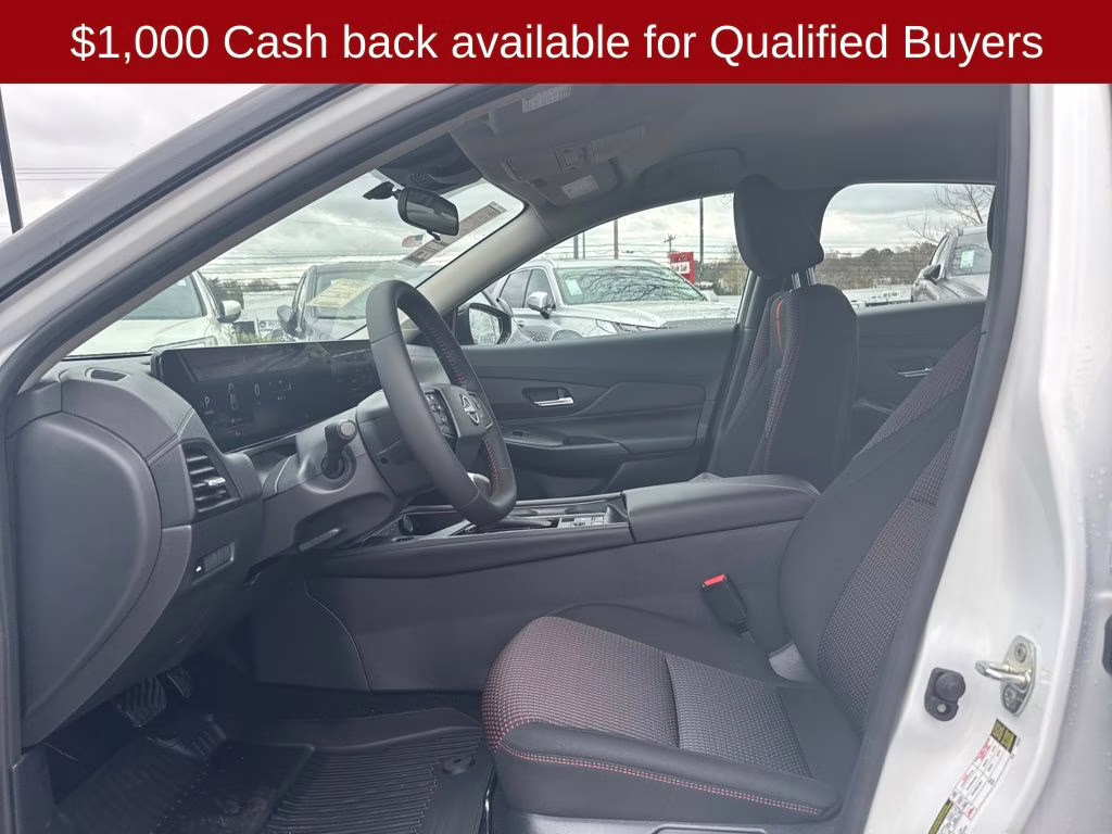 2026 Aspen White/Super Black Nissan Sentra SR FWD Sedan