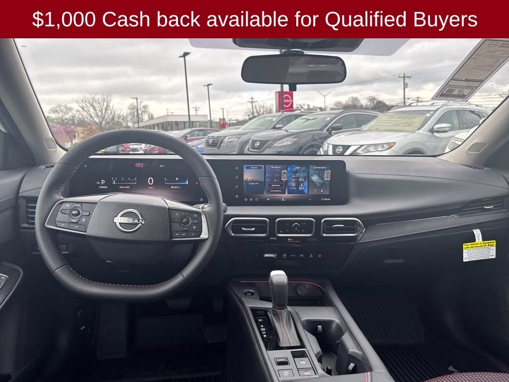 2026 Aspen White/Super Black Nissan Sentra SR FWD Sedan