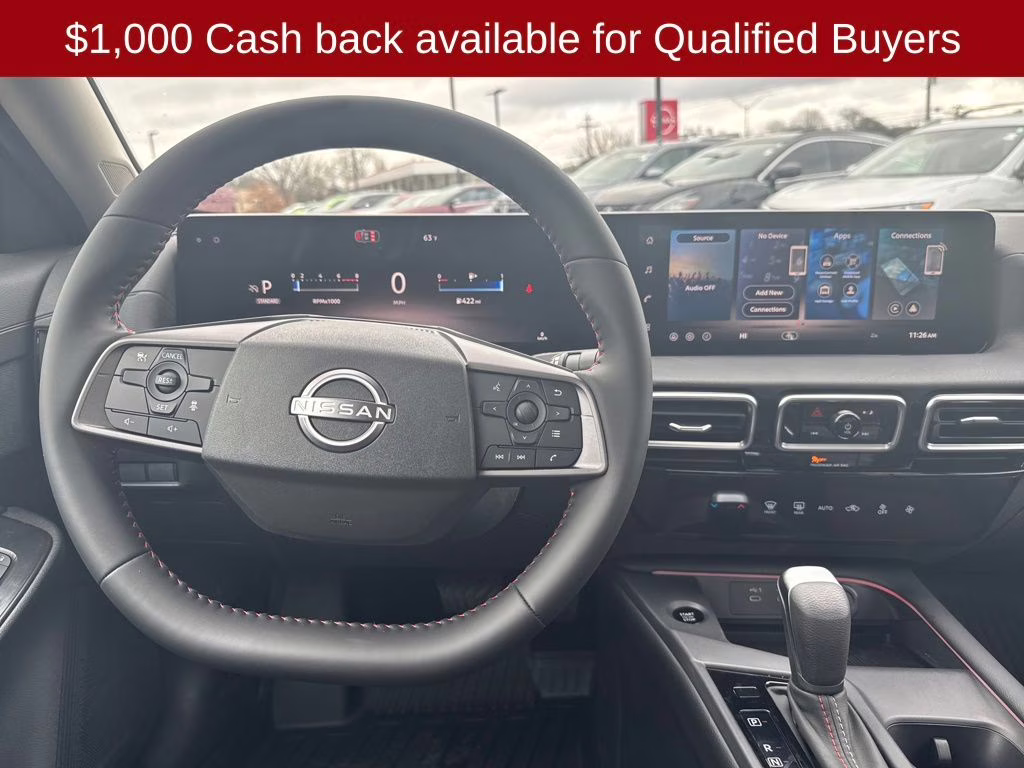 2026 Aspen White/Super Black Nissan Sentra SR FWD Sedan