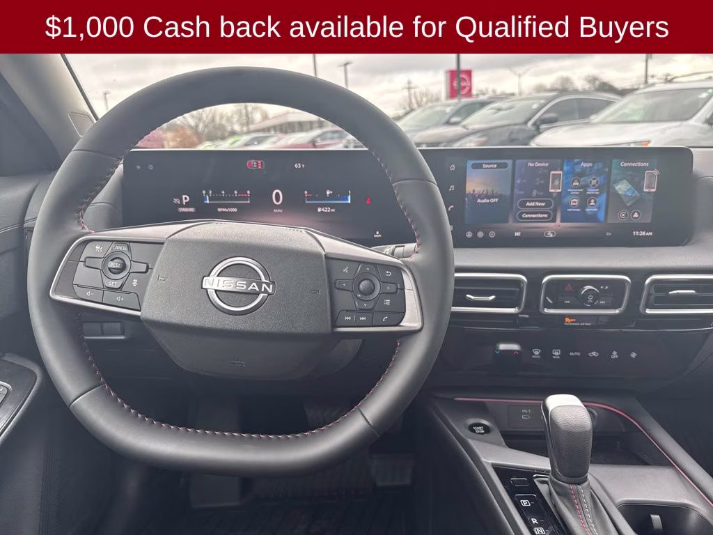 2026 Aspen White/Super Black Nissan Sentra SR FWD Sedan