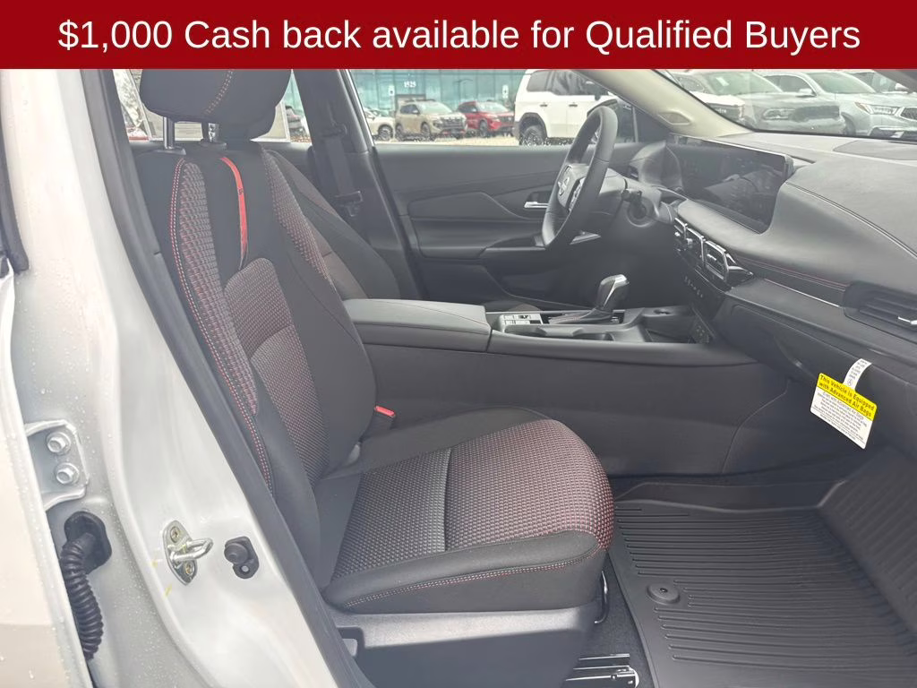 2026 Aspen White/Super Black Nissan Sentra SR FWD Sedan