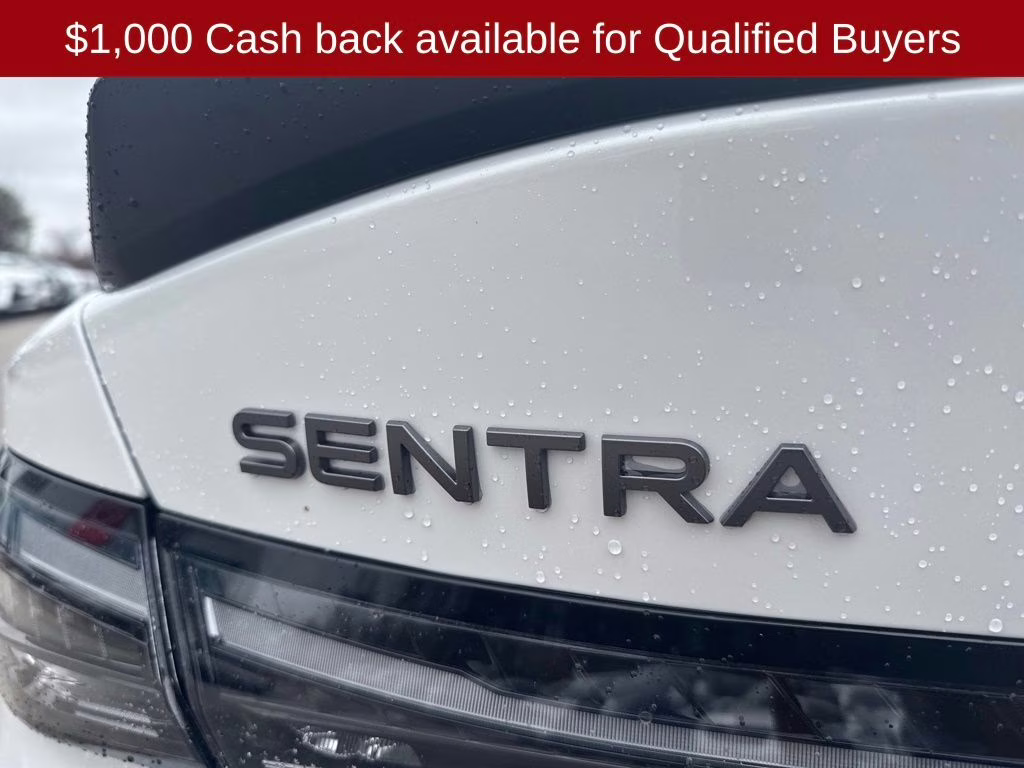 2026 Aspen White/Super Black Nissan Sentra SR FWD Sedan