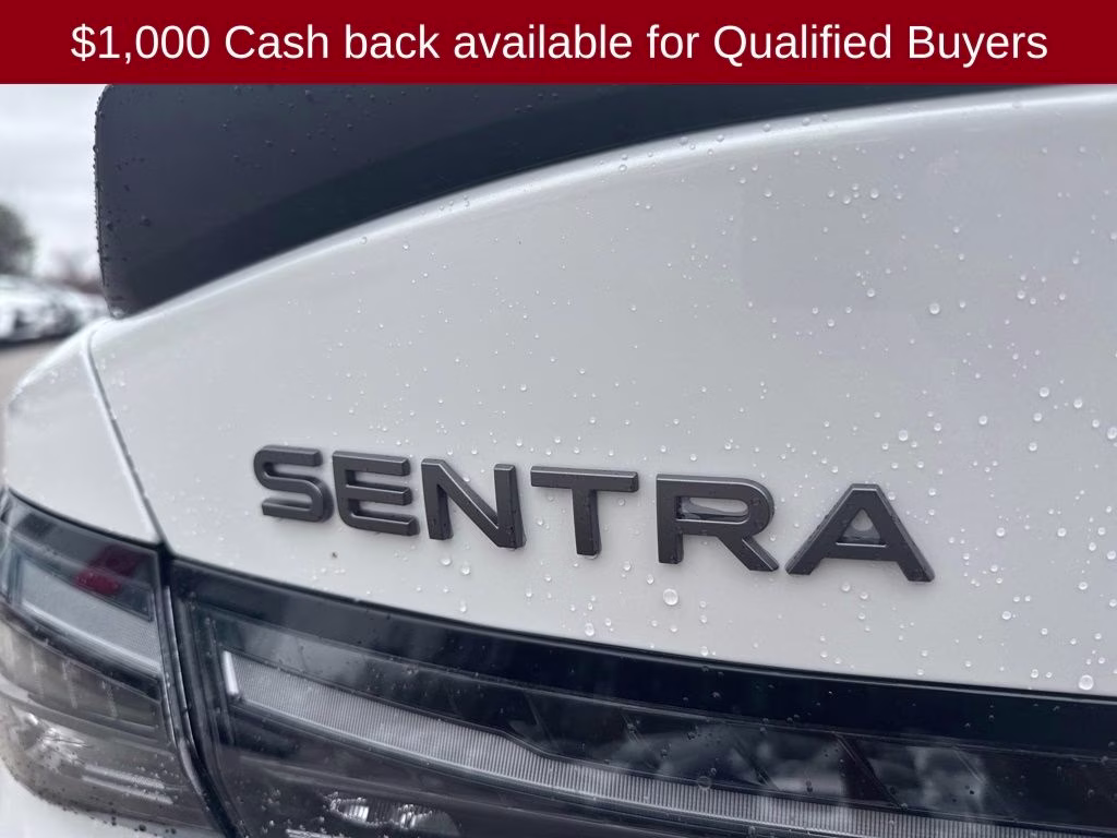 2026 Aspen White/Super Black Nissan Sentra SR FWD Sedan
