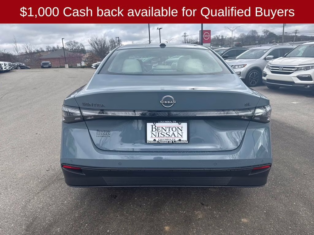 2026 Atlantic Gray Metallic Nissan Sentra SL FWD Sedan