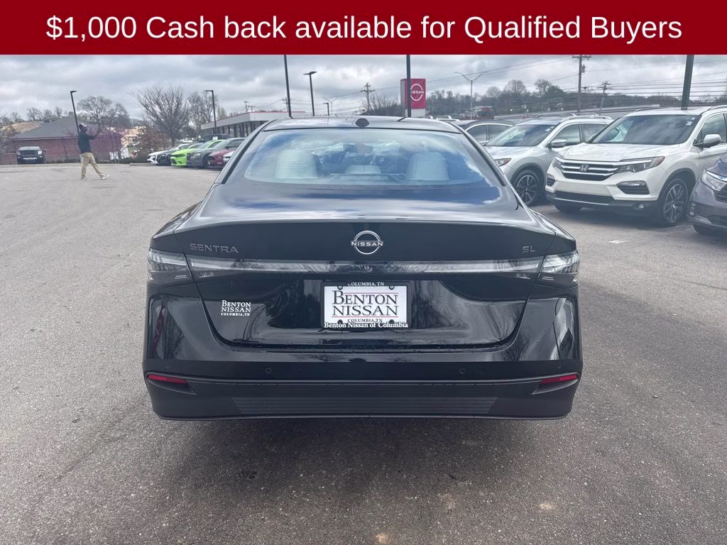 2026 Super Black Nissan Sentra SL FWD Sedan