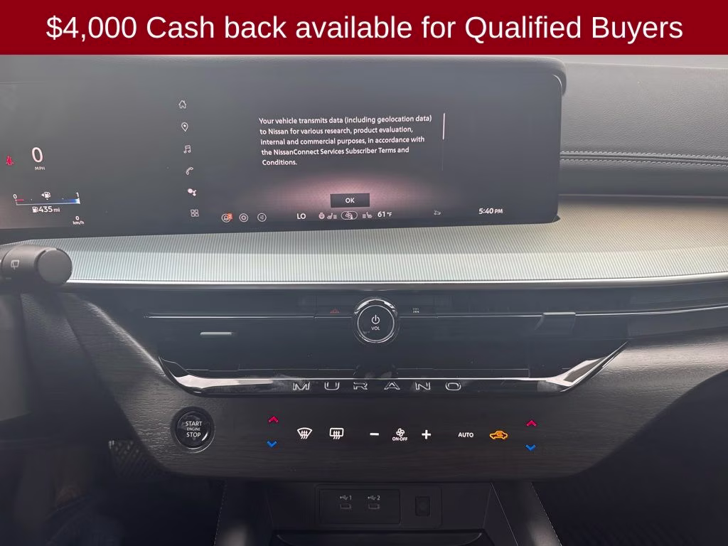 2026 Scarlet Ember Tintcoat Nissan Murano SL AWD SUV