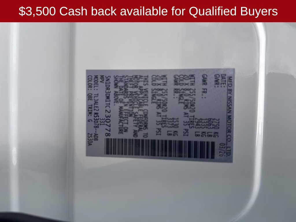 2026 Everest White Pearl Tricoat Nissan Pathfinder Platinum FWD SUV