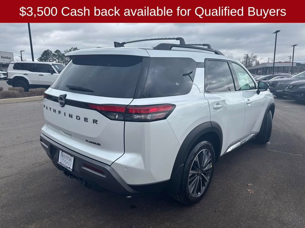 2026 Everest White Pearl Tricoat Nissan Pathfinder Platinum FWD SUV