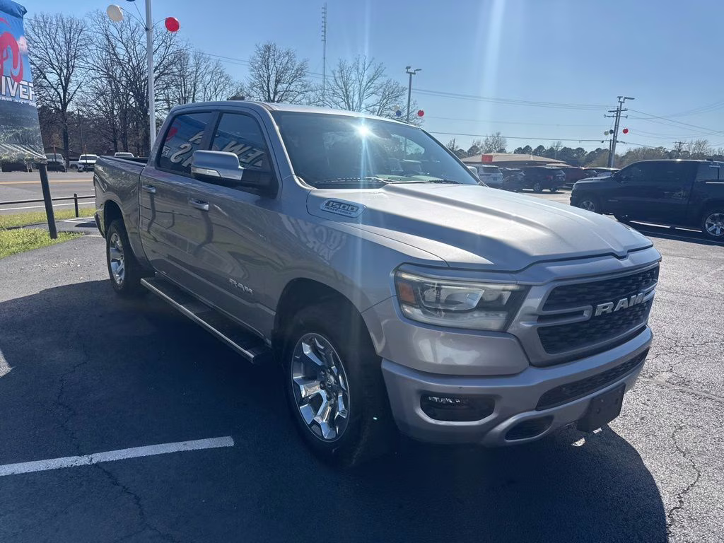 2022 Billet Silver Metallic Clearcoat Ram 1500 Big Horn 4X4 Truck