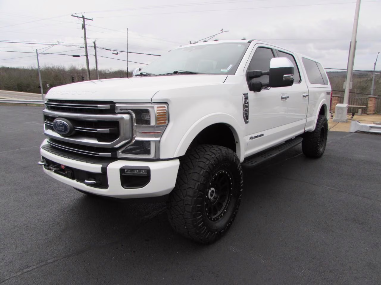 2022 Star White Metallic Tri-Coat Ford Super Duty F-250 SRW Platinum 4X4 Truck