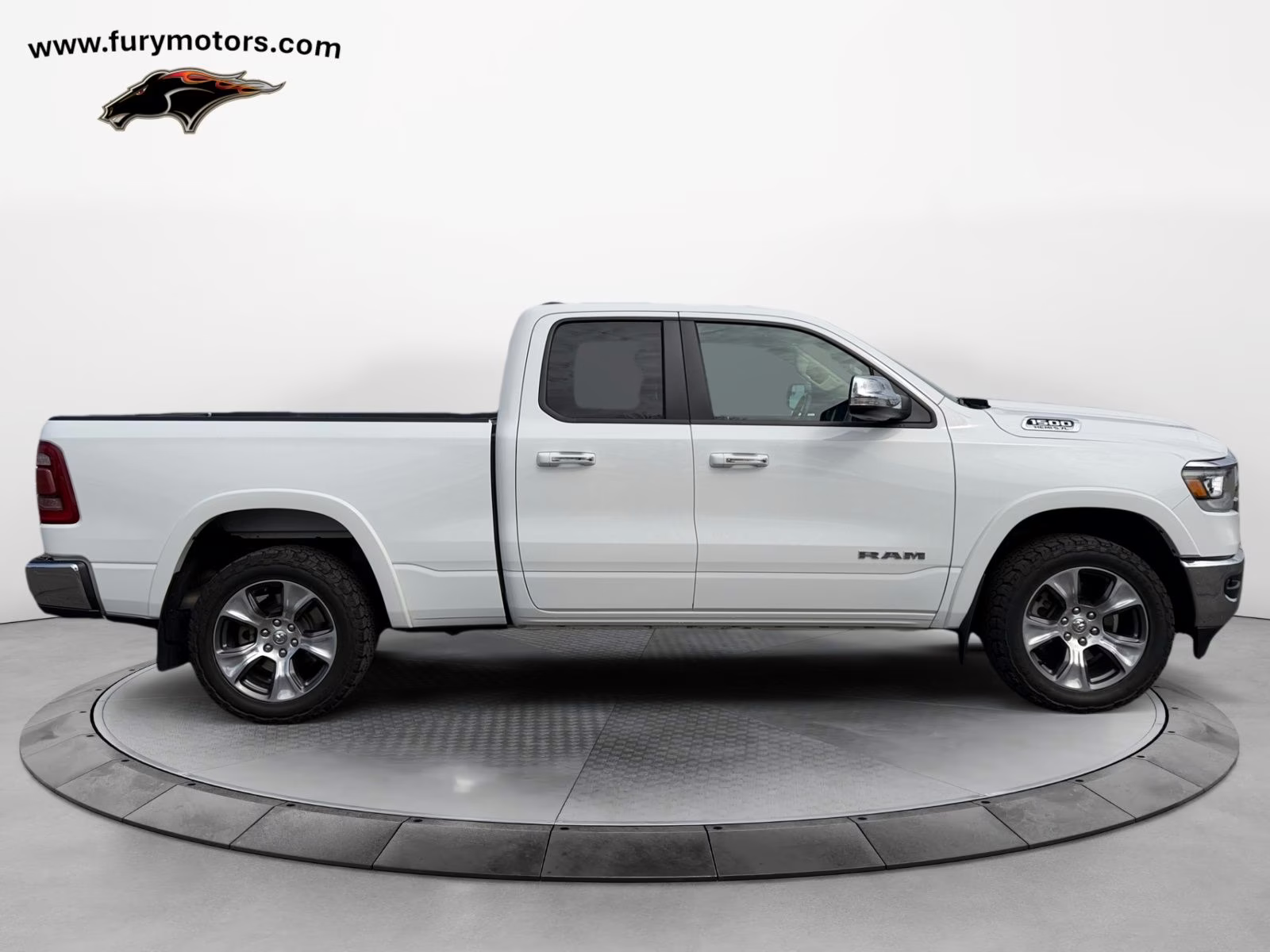 2020 Bright White Clearcoat Ram 1500 Laramie 4X4 Truck