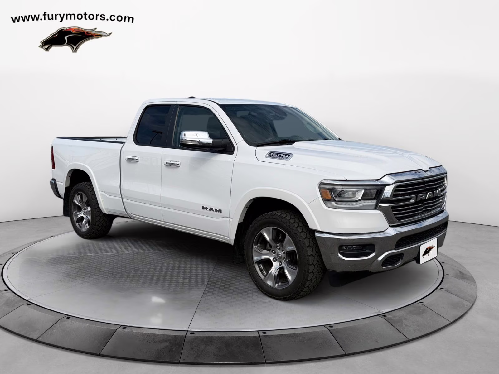 2020 Bright White Clearcoat Ram 1500 Laramie 4X4 Truck