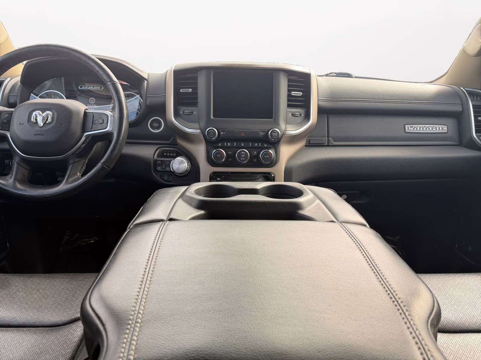 2020 Bright White Clearcoat Ram 1500 Laramie 4X4 Truck