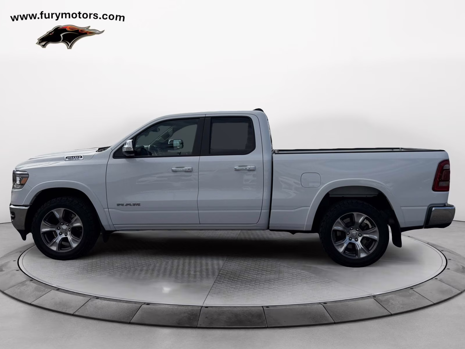2020 Bright White Clearcoat Ram 1500 Laramie 4X4 Truck