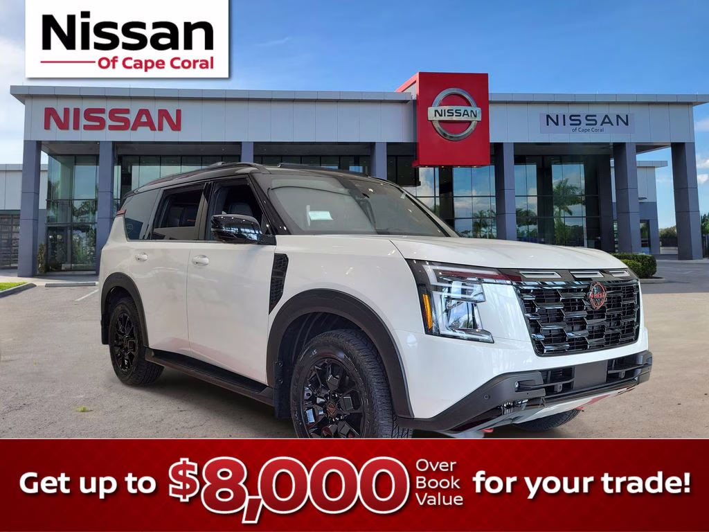 2026 Aspen White/Super Black Nissan Armada PRO-4X 4X4 SUV