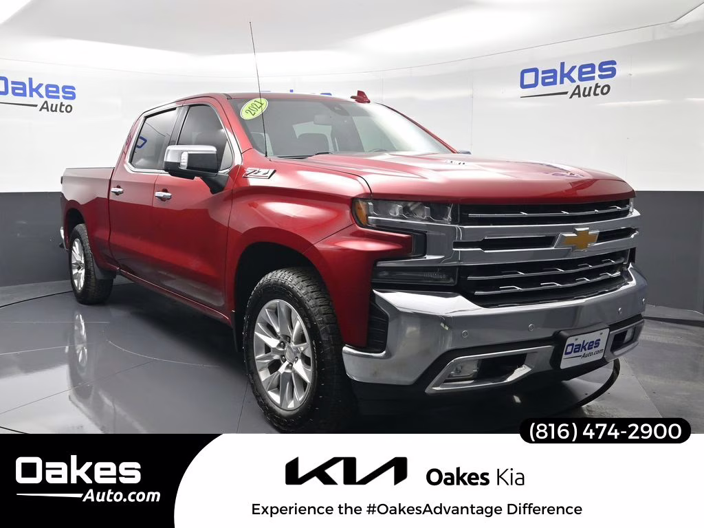 2021 Cherry Red Tintcoat Chevrolet Silverado 1500 LTZ 4X4 Truck