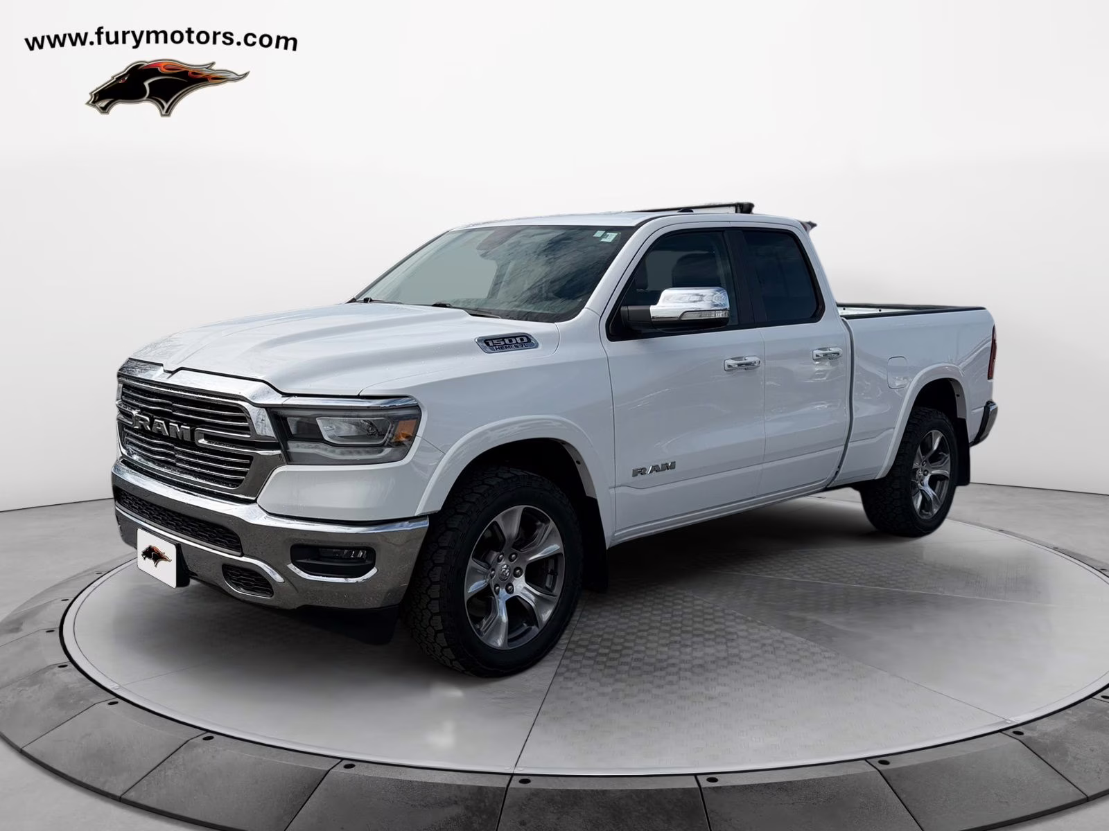 2020 Bright White Clearcoat Ram 1500 Laramie 4X4 Truck