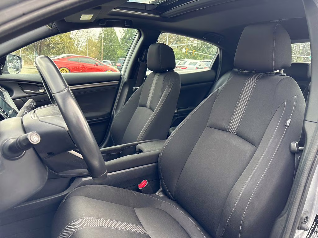 2020 Silver Honda Civic EX FWD Hatchback