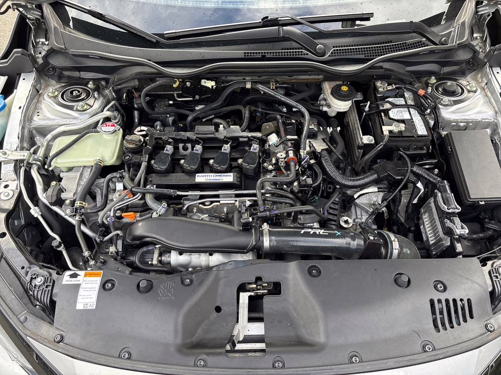 2020 Silver Honda Civic EX FWD Hatchback