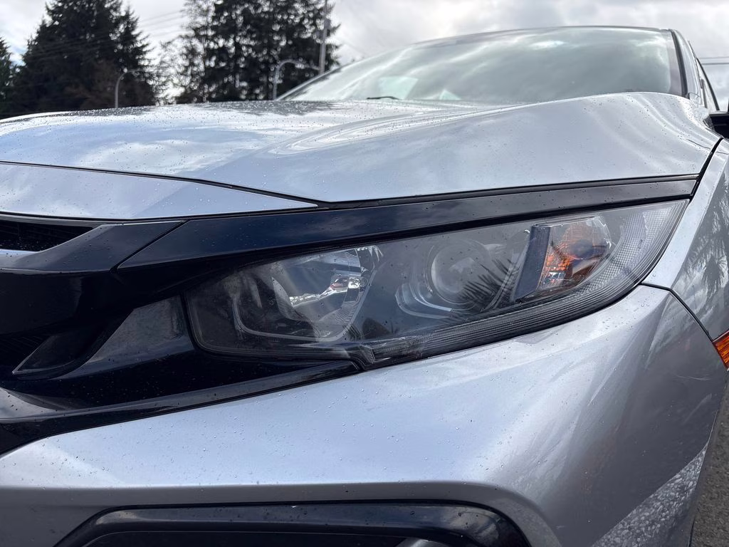 2020 Silver Honda Civic EX FWD Hatchback