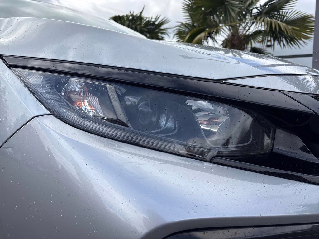 2020 Silver Honda Civic EX FWD Hatchback