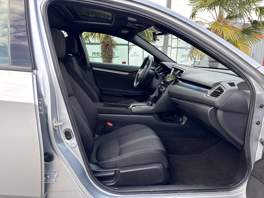 2020 Silver Honda Civic EX FWD Hatchback
