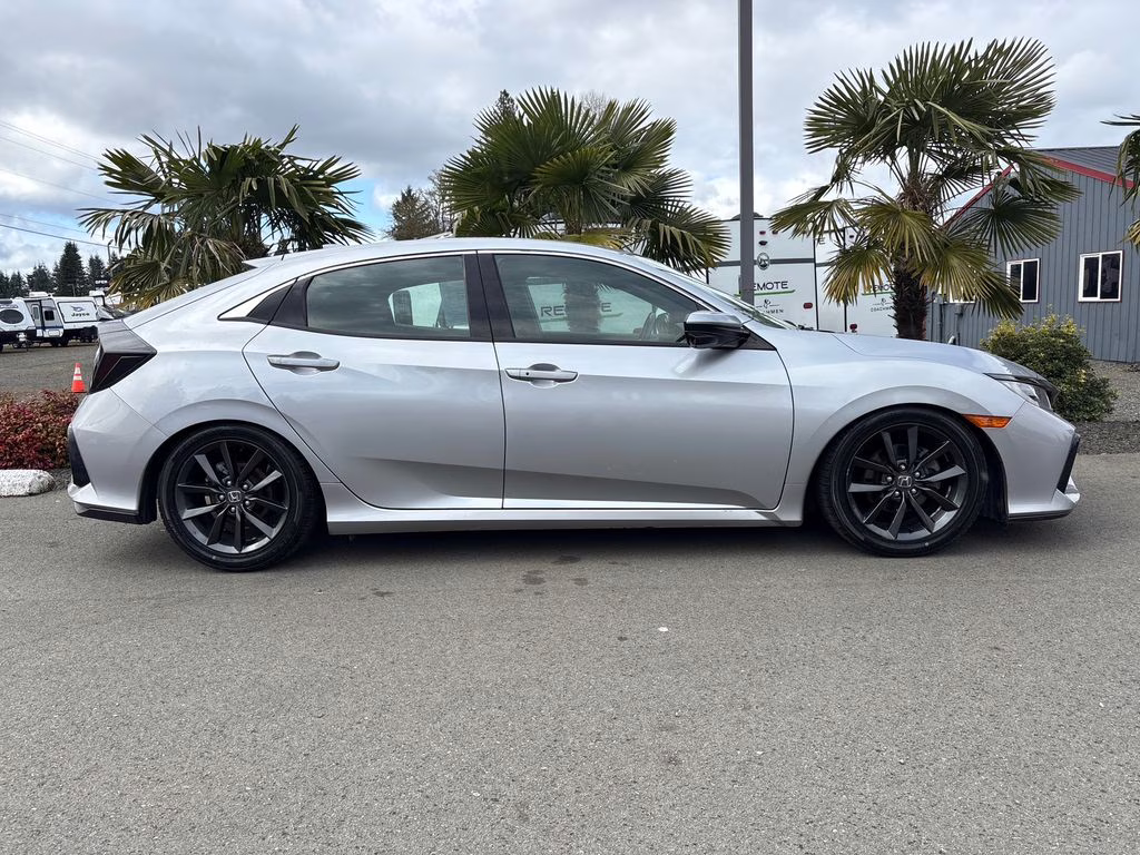 2020 Silver Honda Civic EX FWD Hatchback